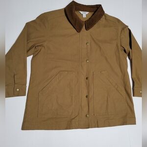 Old Navy Men's Brown Jacket with Corduroy Collar